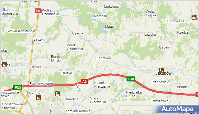 mapa Mistów, Mistów na mapie Targeo