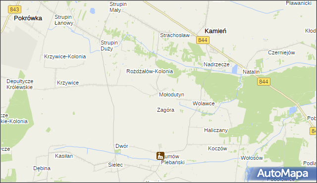 mapa Mołodutyn, Mołodutyn na mapie Targeo
