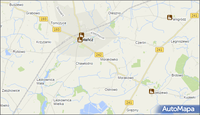 mapa Morakówko, Morakówko na mapie Targeo