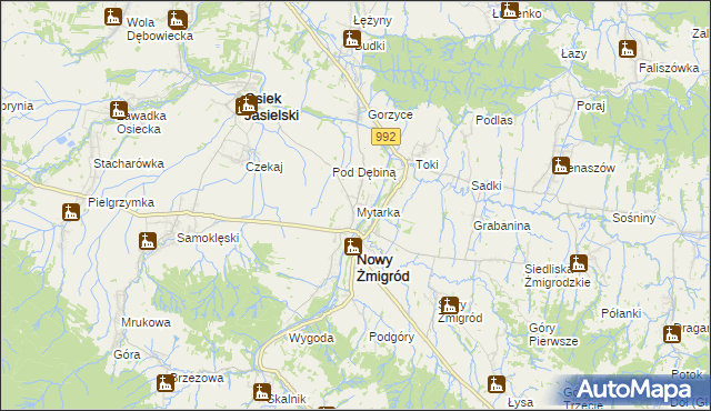 mapa Mytarka, Mytarka na mapie Targeo