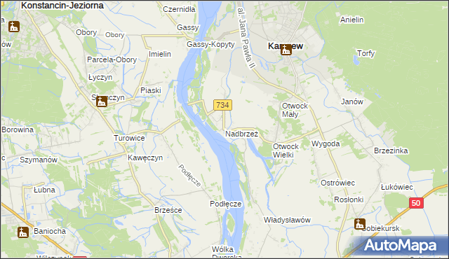mapa Nadbrzeż, Nadbrzeż na mapie Targeo