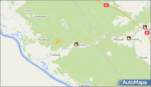 mapa Namyślin, Namyślin na mapie Targeo