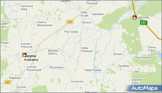 mapa Netta Pierwsza, Netta Pierwsza na mapie Targeo