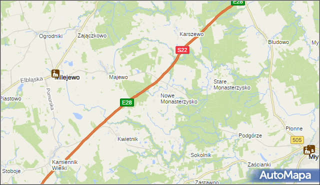 mapa Nowe Monasterzysko, Nowe Monasterzysko na mapie Targeo