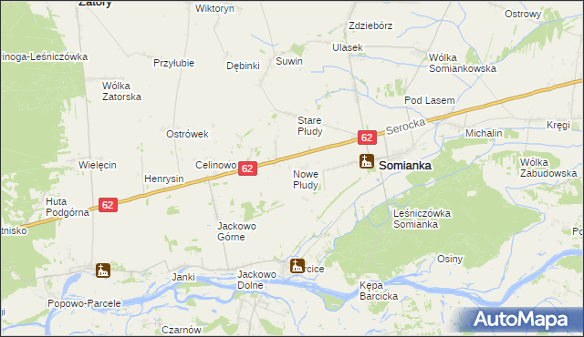 mapa Nowe Płudy, Nowe Płudy na mapie Targeo