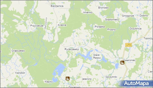 mapa Nowe Resko, Nowe Resko na mapie Targeo