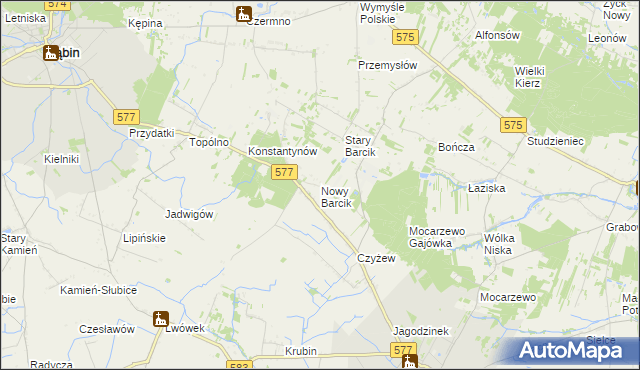 mapa Nowy Barcik, Nowy Barcik na mapie Targeo
