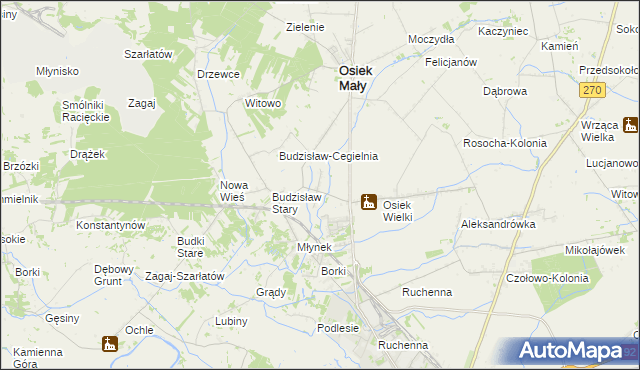 mapa Nowy Budzisław, Nowy Budzisław na mapie Targeo