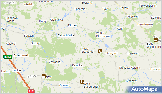 mapa Nowy Starogród, Nowy Starogród na mapie Targeo