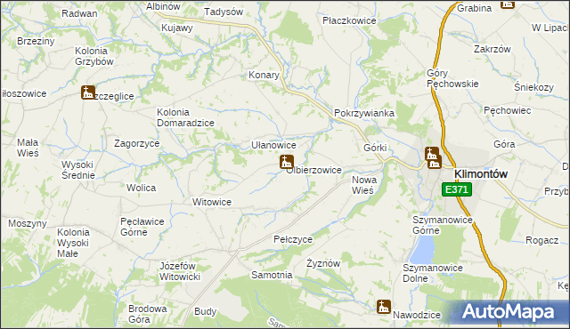 mapa Olbierzowice, Olbierzowice na mapie Targeo
