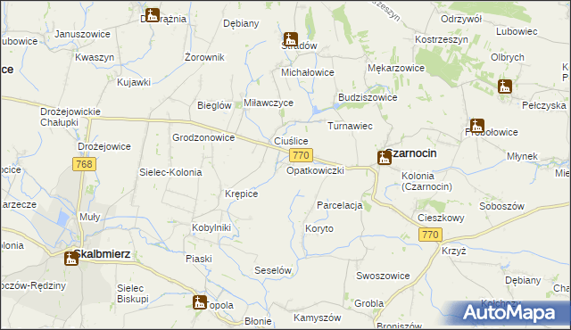 mapa Opatkowiczki, Opatkowiczki na mapie Targeo