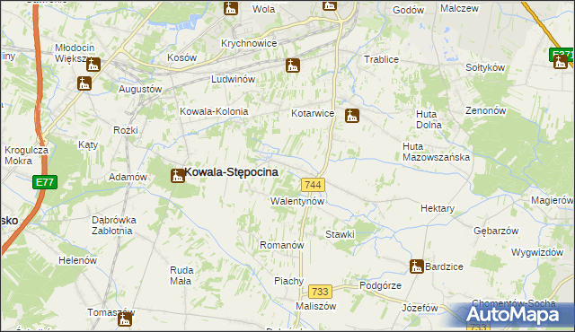 mapa Parznice, Parznice na mapie Targeo