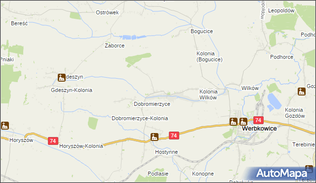 mapa Peresołowice, Peresołowice na mapie Targeo