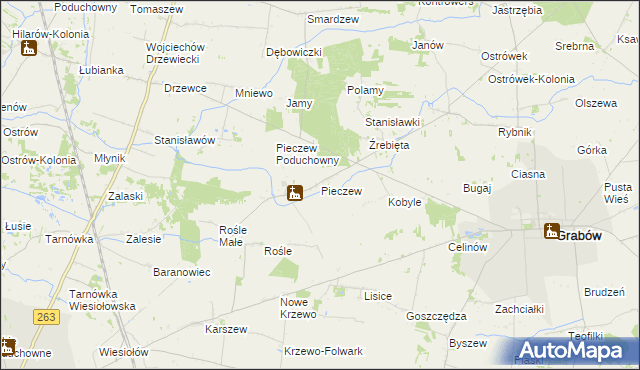 mapa Pieczew, Pieczew na mapie Targeo