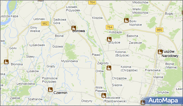 mapa Pławo, Pławo na mapie Targeo