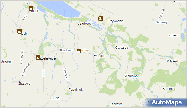 mapa Płońsko, Płońsko na mapie Targeo