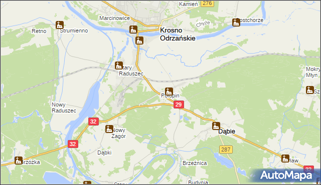 mapa Połupin, Połupin na mapie Targeo