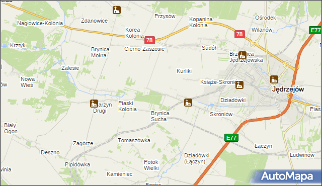 mapa Prząsław Mały, Prząsław Mały na mapie Targeo