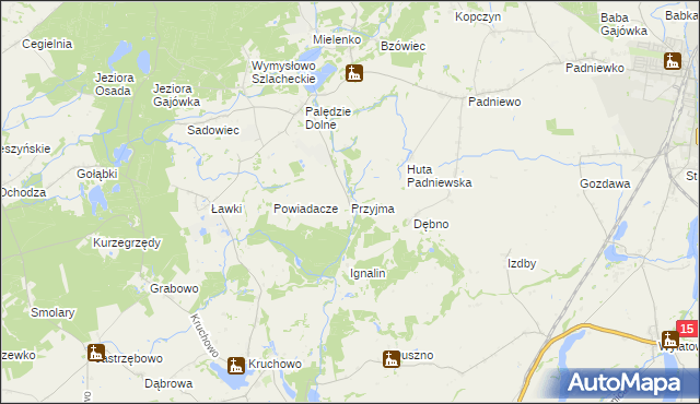 mapa Przyjma gmina Mogilno, Przyjma gmina Mogilno na mapie Targeo