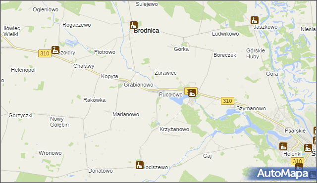 mapa Pucołowo, Pucołowo na mapie Targeo