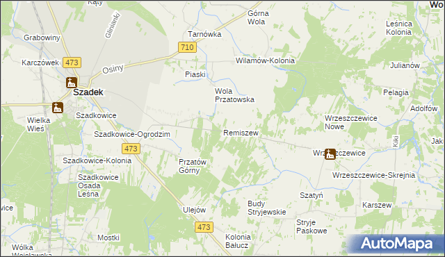 mapa Remiszew, Remiszew na mapie Targeo