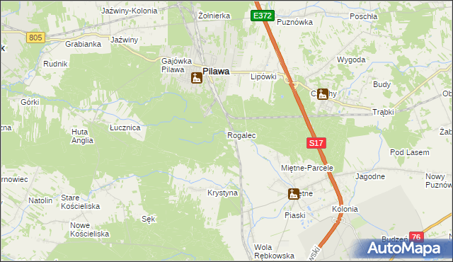 mapa Rogalec, Rogalec na mapie Targeo