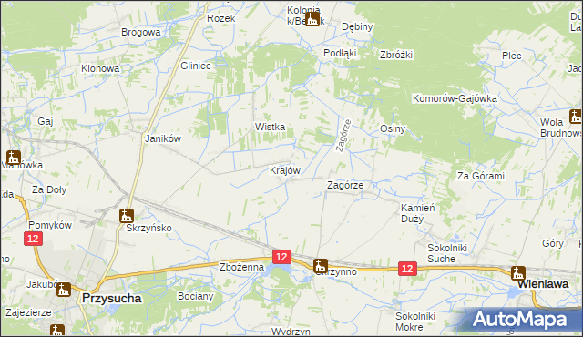 mapa Romualdów gmina Wieniawa, Romualdów gmina Wieniawa na mapie Targeo