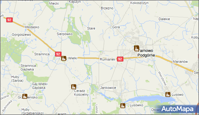 mapa Rumianek, Rumianek na mapie Targeo