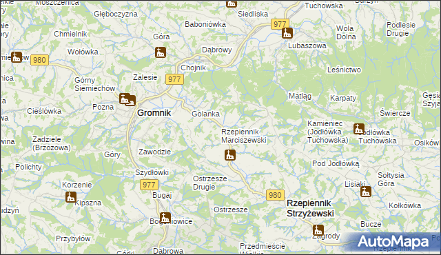 mapa Rzepiennik Marciszewski, Rzepiennik Marciszewski na mapie Targeo