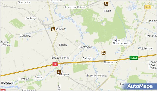 mapa Siostrzytów, Siostrzytów na mapie Targeo