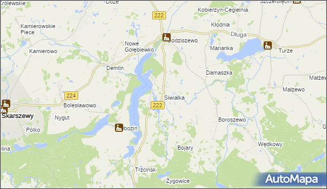 mapa Siwiałka, Siwiałka na mapie Targeo