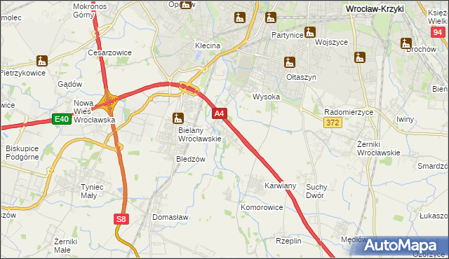 mapa Ślęza, Ślęza na mapie Targeo