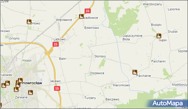 mapa Słońsko, Słońsko na mapie Targeo