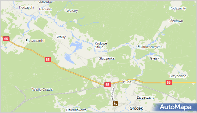 mapa Słuczanka, Słuczanka na mapie Targeo