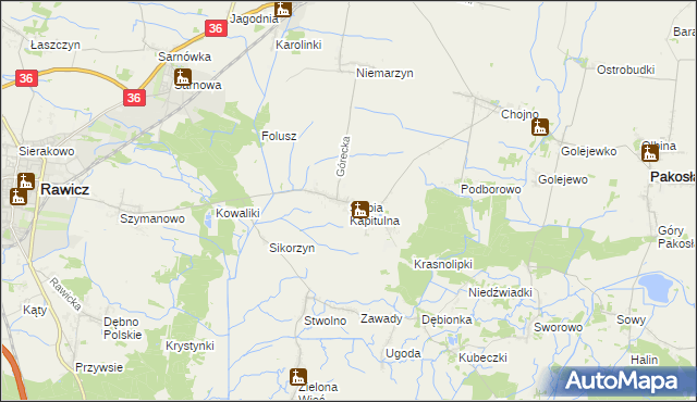 mapa Słupia Kapitulna, Słupia Kapitulna na mapie Targeo