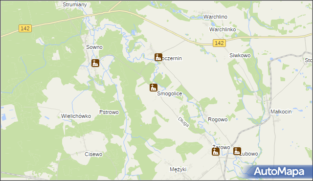 mapa Smogolice, Smogolice na mapie Targeo