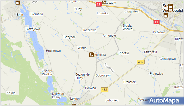 mapa Śnieciska, Śnieciska na mapie Targeo