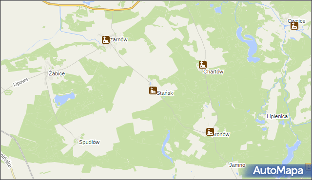 mapa Stańsk, Stańsk na mapie Targeo