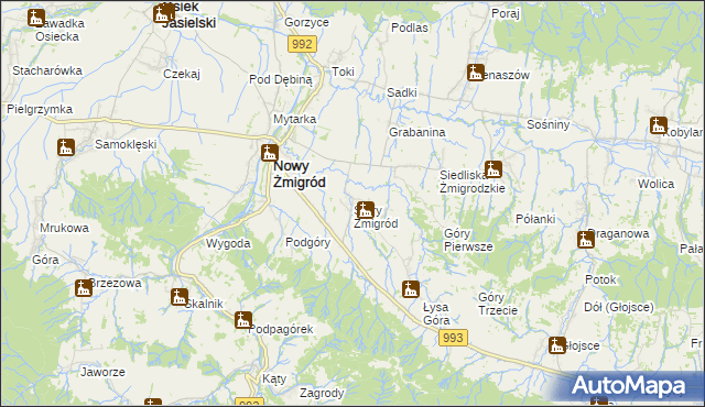 mapa Stary Żmigród, Stary Żmigród na mapie Targeo