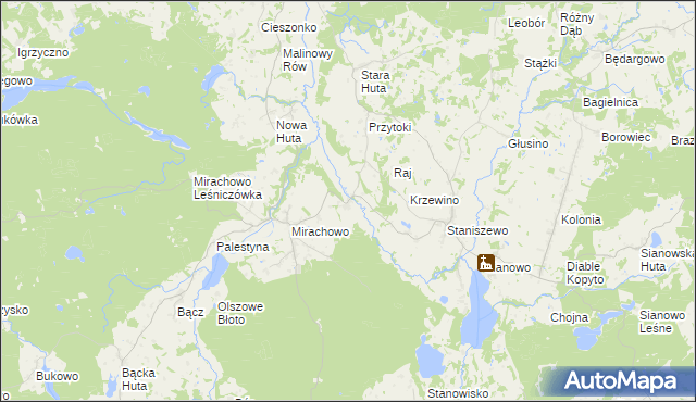 mapa Strysza Buda, Strysza Buda na mapie Targeo