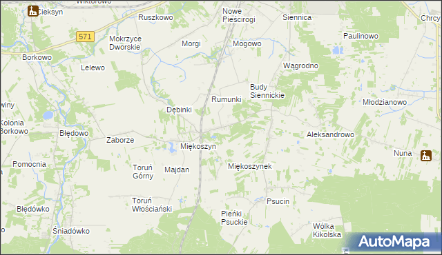 mapa Studzianki gmina Nasielsk, Studzianki gmina Nasielsk na mapie Targeo