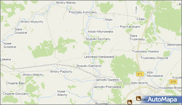 mapa Stypułki-Borki, Stypułki-Borki na mapie Targeo