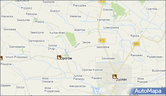 mapa Świechów, Świechów na mapie Targeo