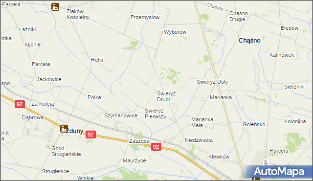 mapa Świeryż Drugi, Świeryż Drugi na mapie Targeo
