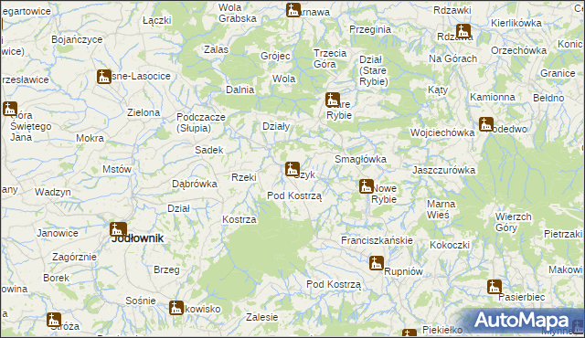 mapa Szyk, Szyk na mapie Targeo