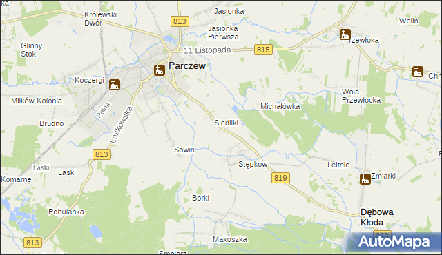 mapa Szytki, Szytki na mapie Targeo