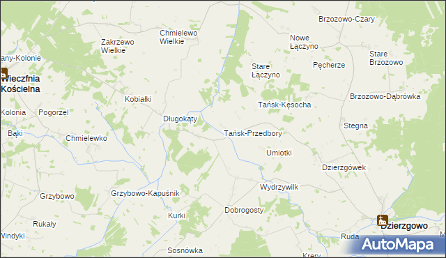 mapa Tańsk-Przedbory, Tańsk-Przedbory na mapie Targeo