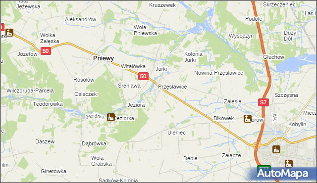 mapa Tomaszówka gmina Pniewy, Tomaszówka gmina Pniewy na mapie Targeo