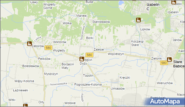 mapa Wierzbin, Wierzbin na mapie Targeo