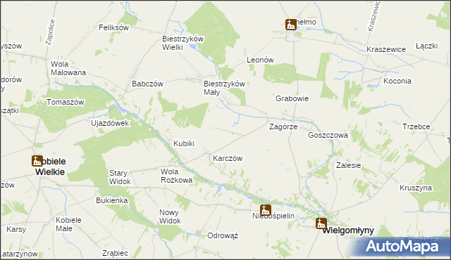 mapa Wólka Bankowa, Wólka Bankowa na mapie Targeo